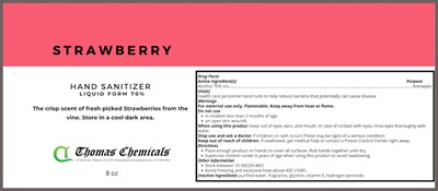 Label (Strawberry 8oz)